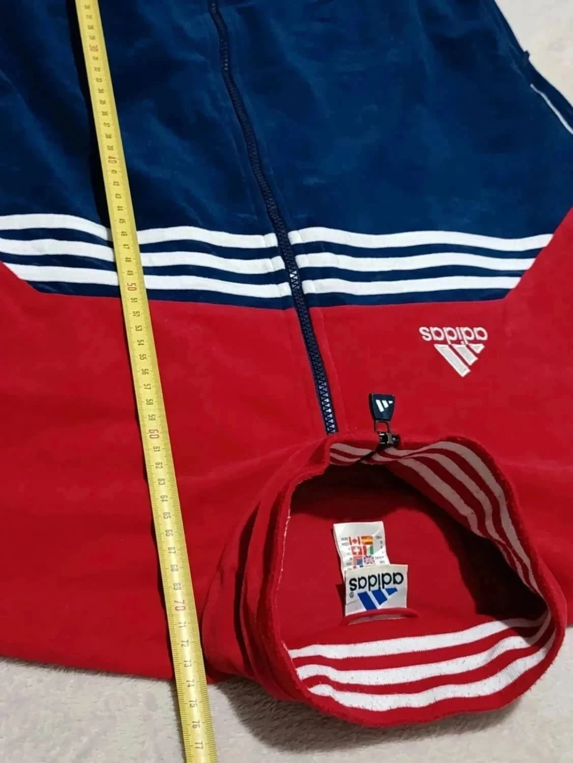 Rode blauwe Adidas vintage Y2K trackjas F180 (M) – photo 15